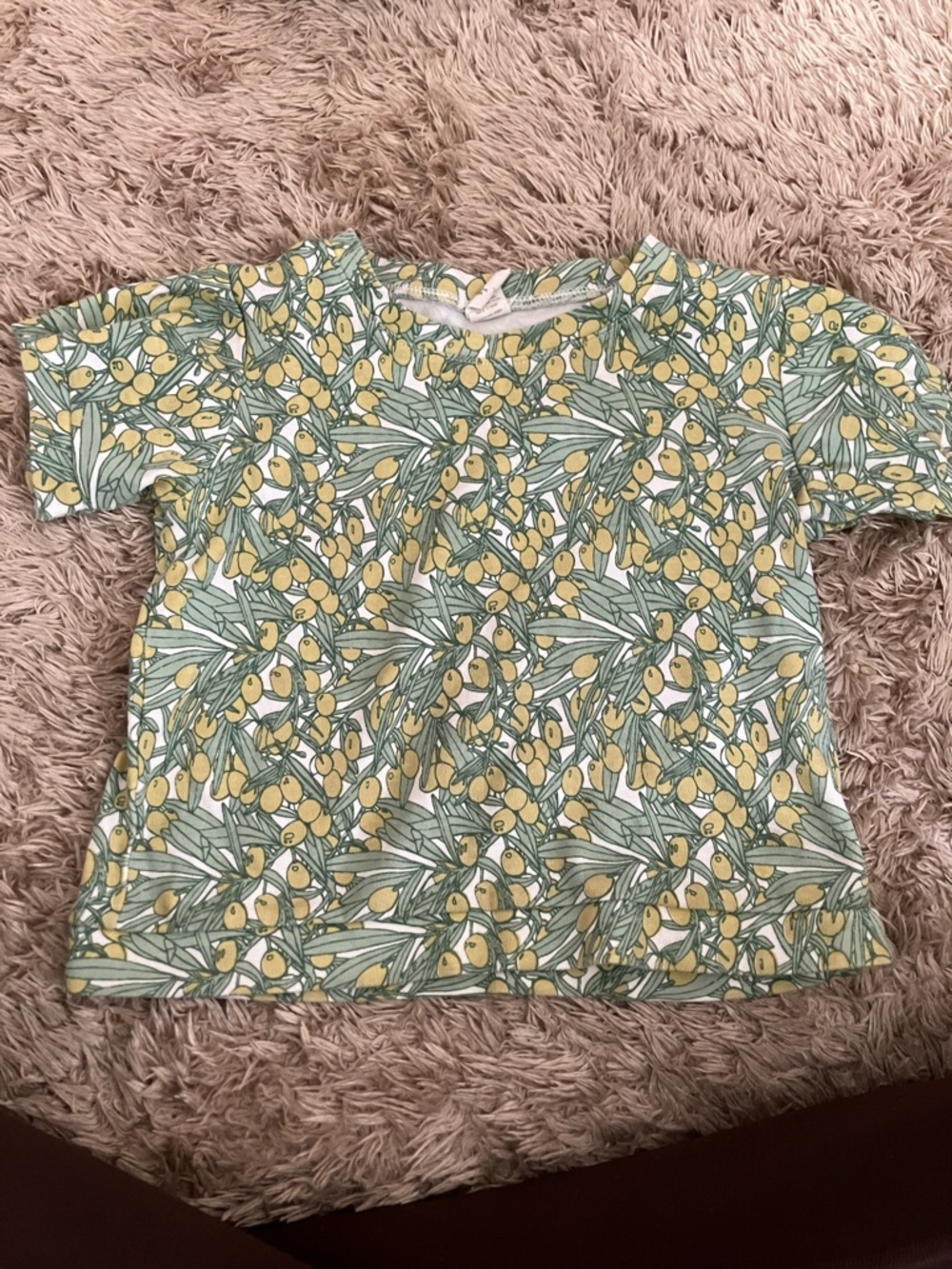 kate quinn Lemon Print Short Sleeve Tee - Green/Yellow
